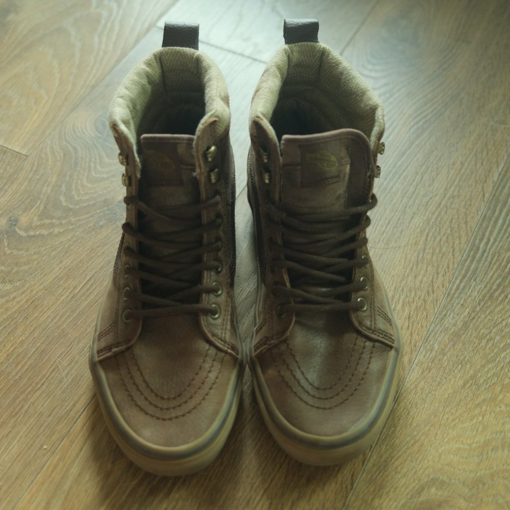 RARE Vans Sk8-Hi Reissue Leather Brown / Potting Soil Rare